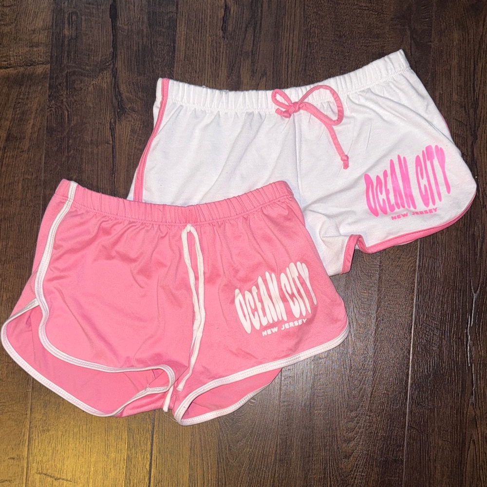 Ocean City Kids Pink and White Shorts Set